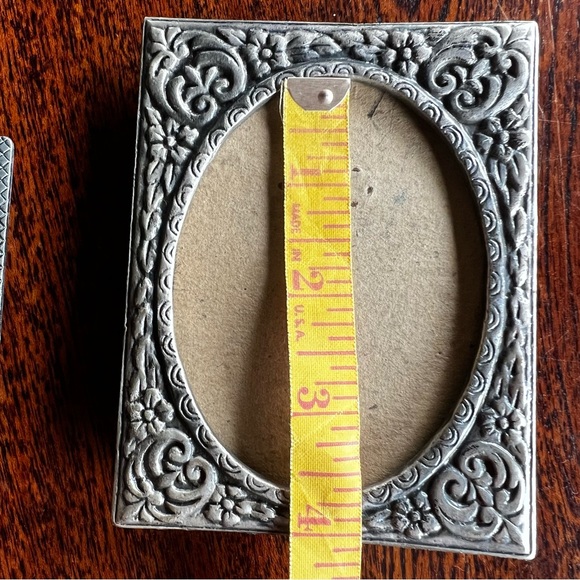 Vintage small standing frames silver Art Deco style - Picture 6 of 6
